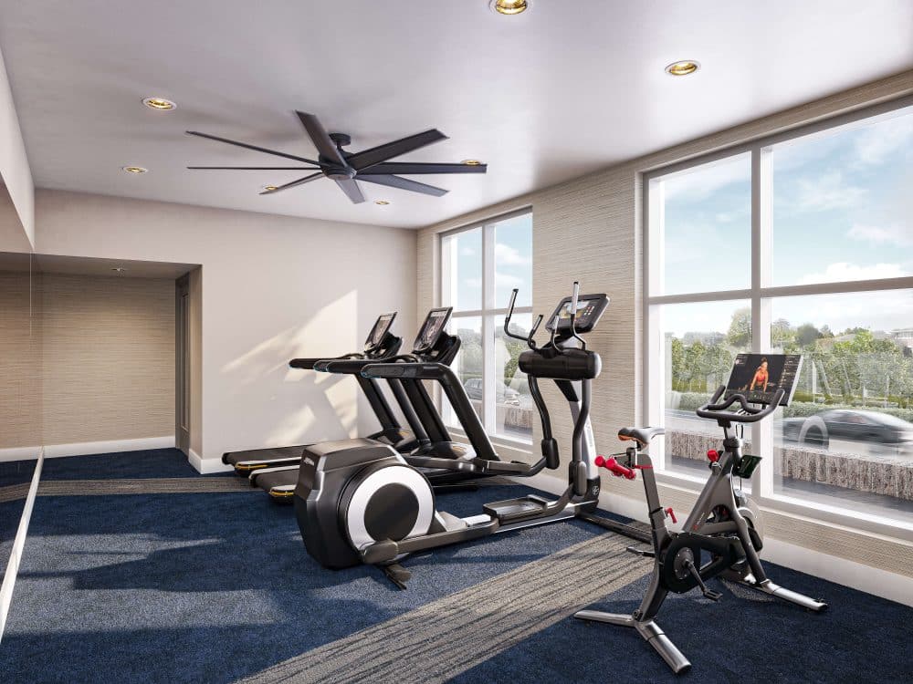 the edition on rosemary brand new off campus apartments near unc chapel hill fitness center cardio overlooking rosemary street